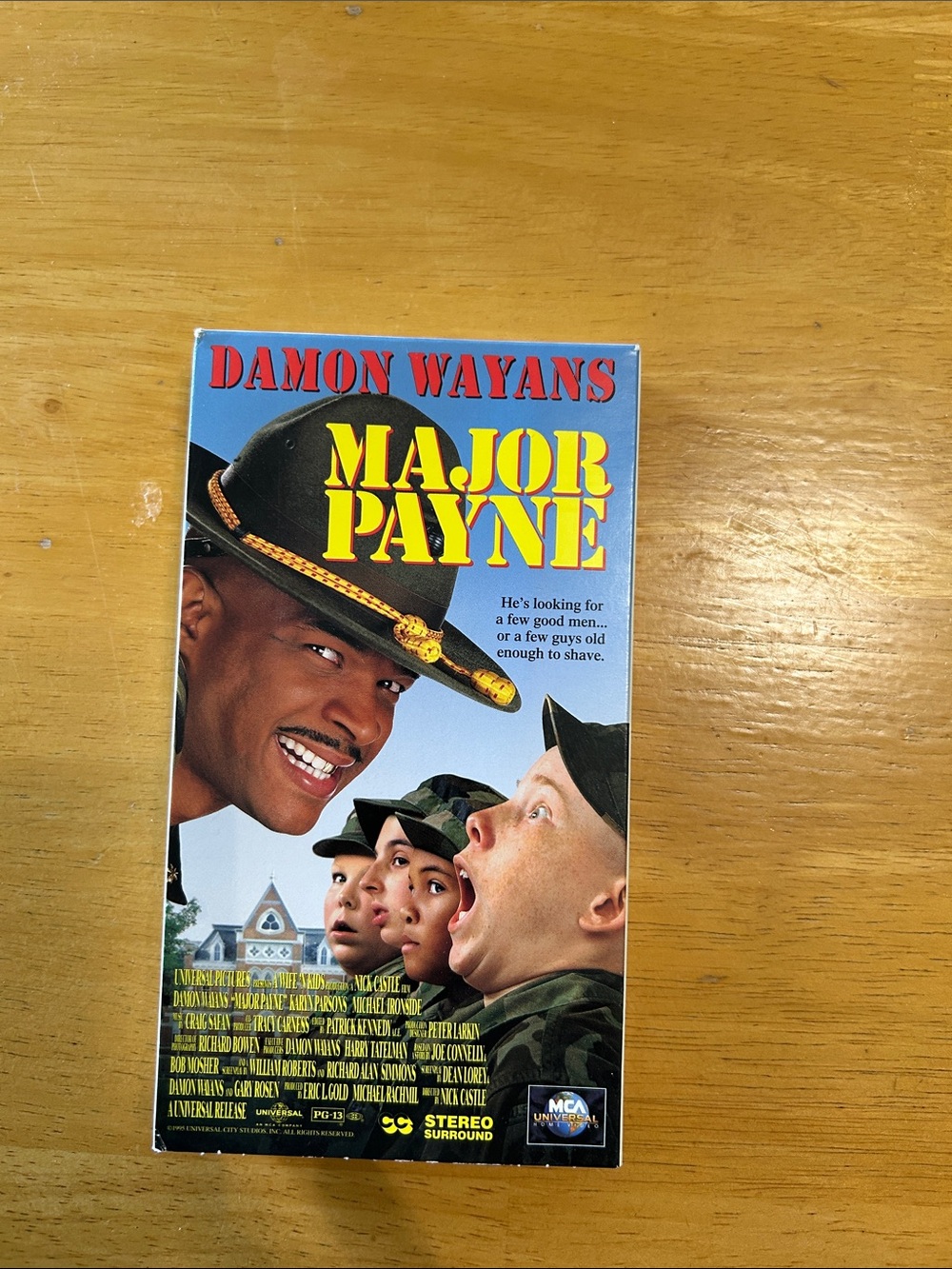Major Payne VHS — Blue and Yellow Cover